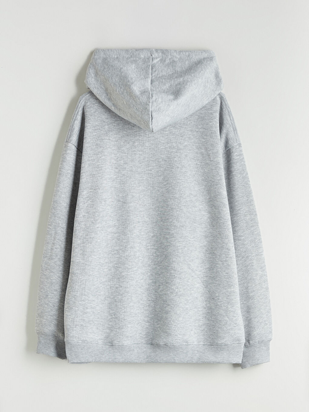 Мъж Сиво Суитшърт с качулка-5