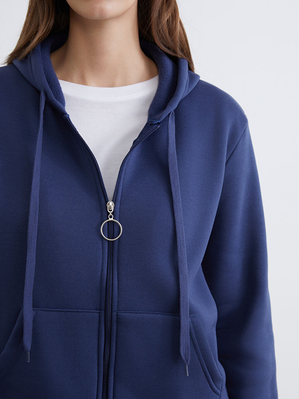Hooded Women's Zip-Up Sweatshirt-2