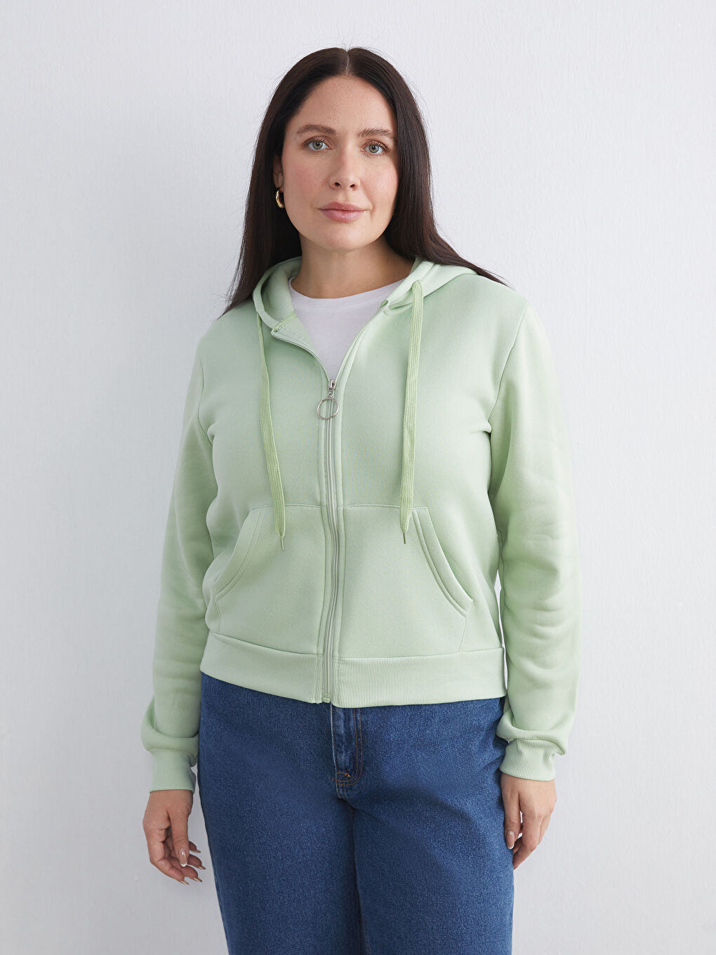 Hooded Women's Zip-Up Sweatshirt
