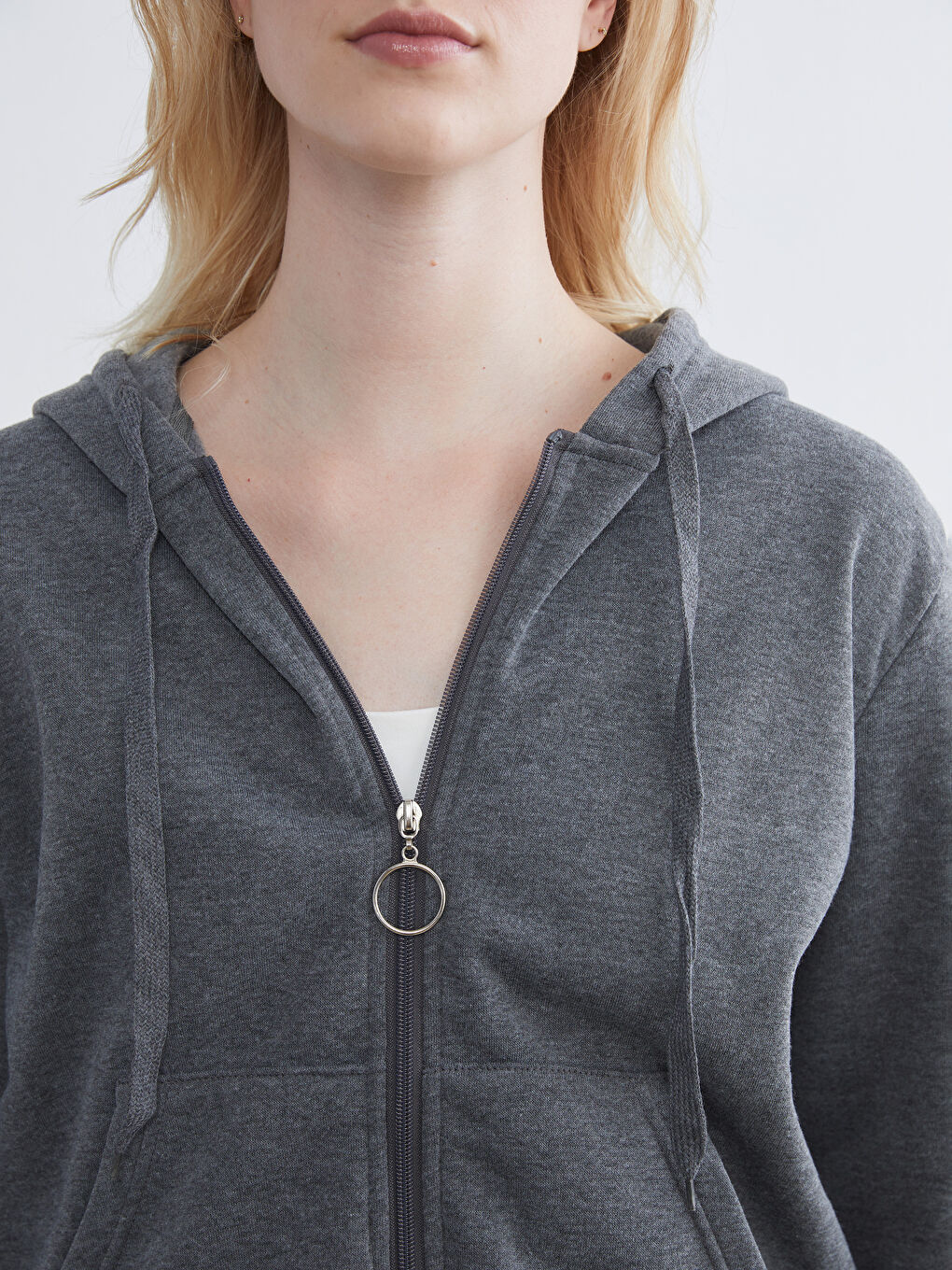 Hooded Women's Zip-Up Sweatshirt-2