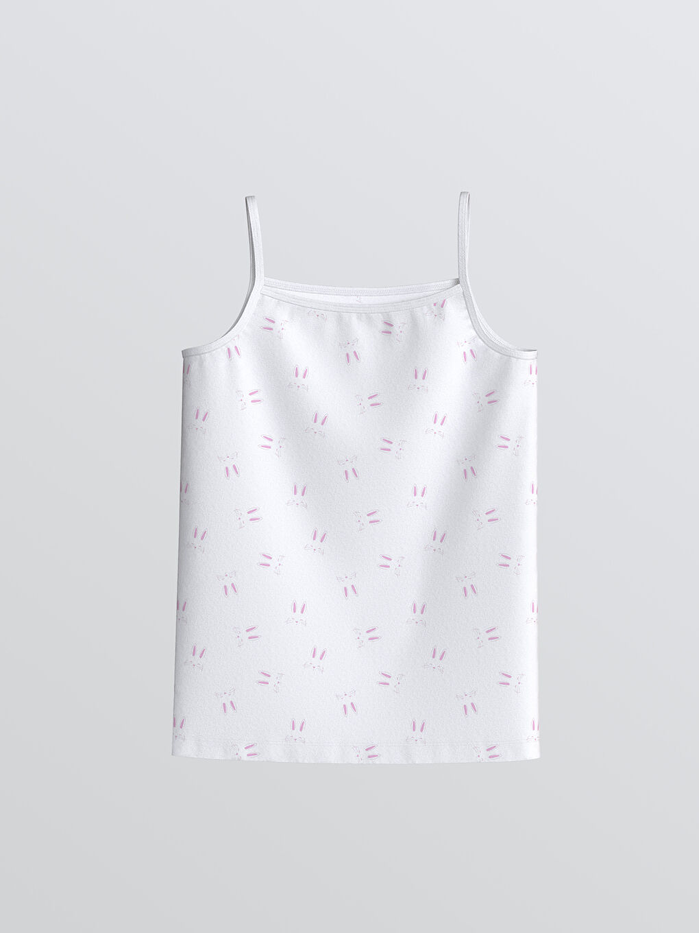 Pembe Kare Yaka Kız Çocuk Atlet