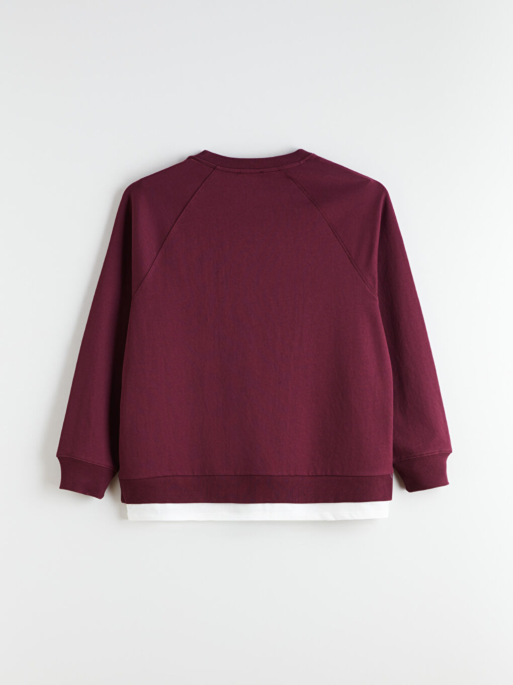 Mürdüm Bisiklet Yaka Oversize Kadın Sweatshirt-10