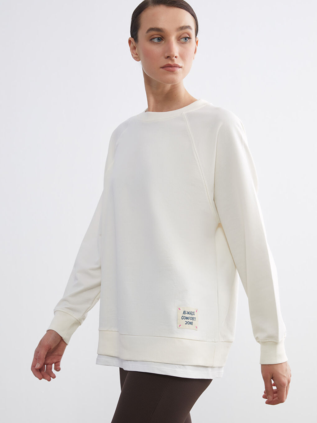 Crew Neck Oversize Women's Sweatshirt
