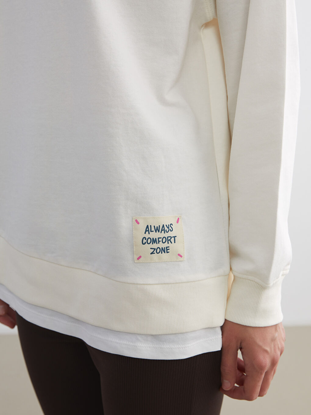 Crew Neck Oversize Women's Sweatshirt-2