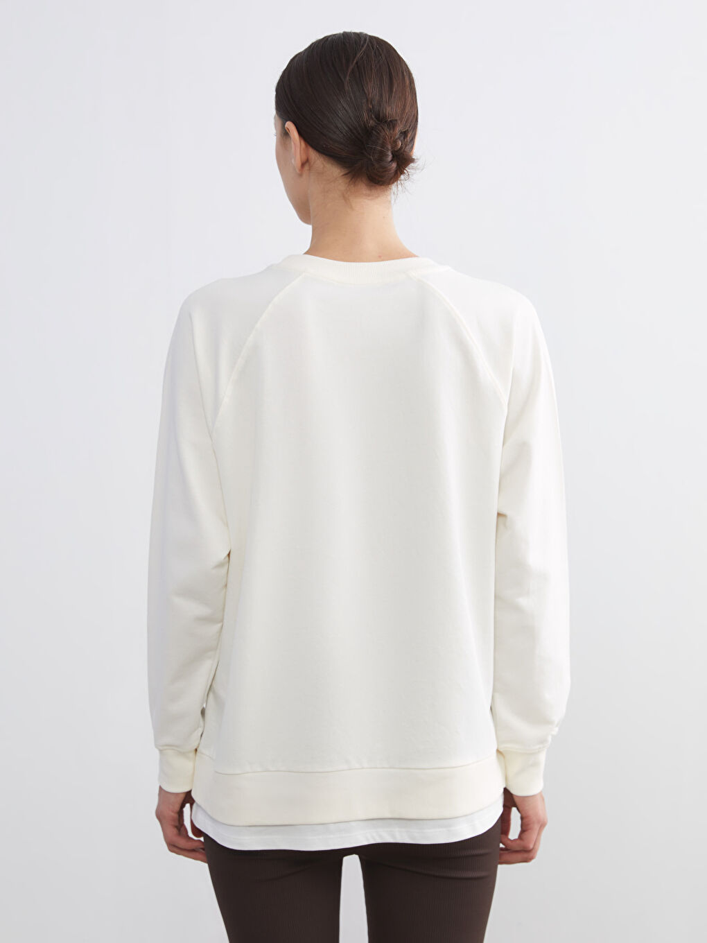 Crew Neck Oversize Women's Sweatshirt-3
