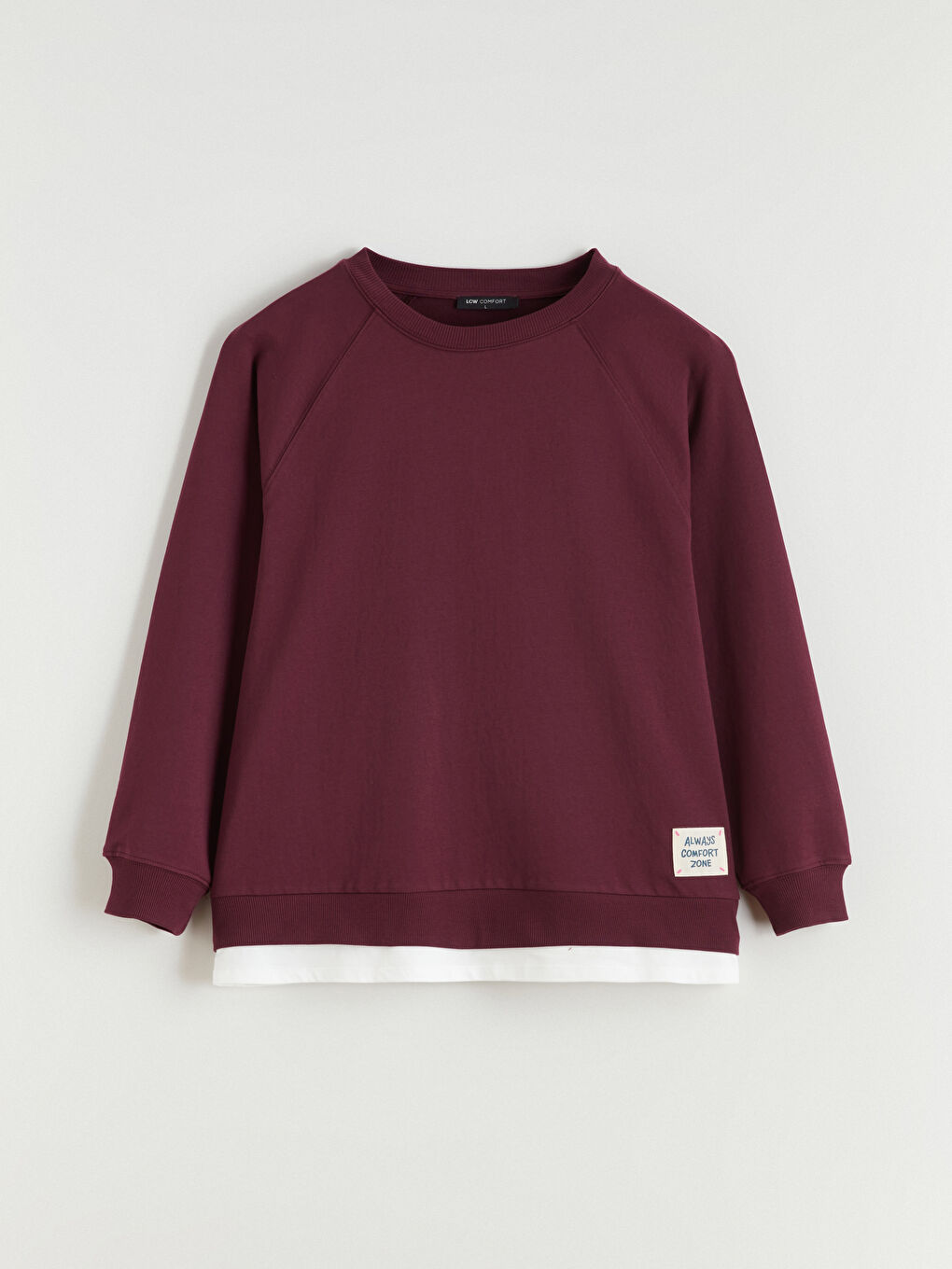 Mürdüm Bisiklet Yaka Oversize Kadın Sweatshirt-8