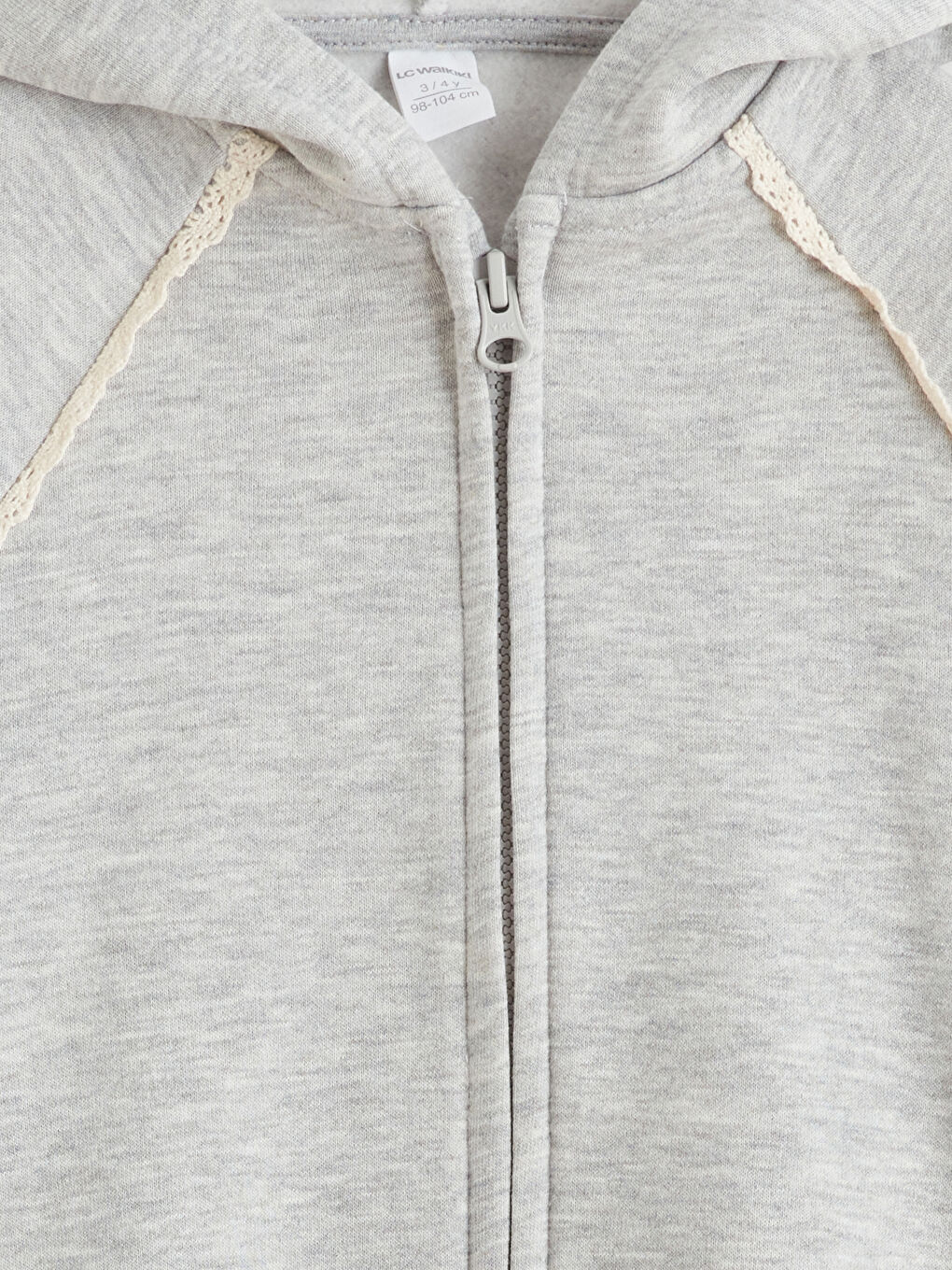 Dukserica za devojčice sa kapuljačom i rajsferšlusom-2