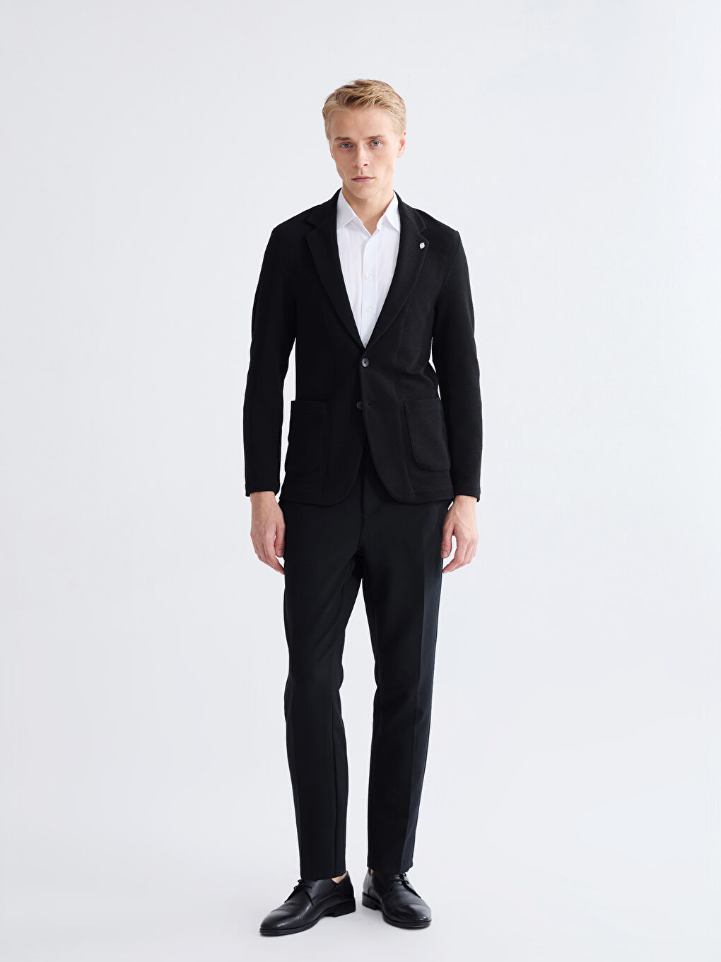 Siyah Slim Fit Erkek Pantolon-1