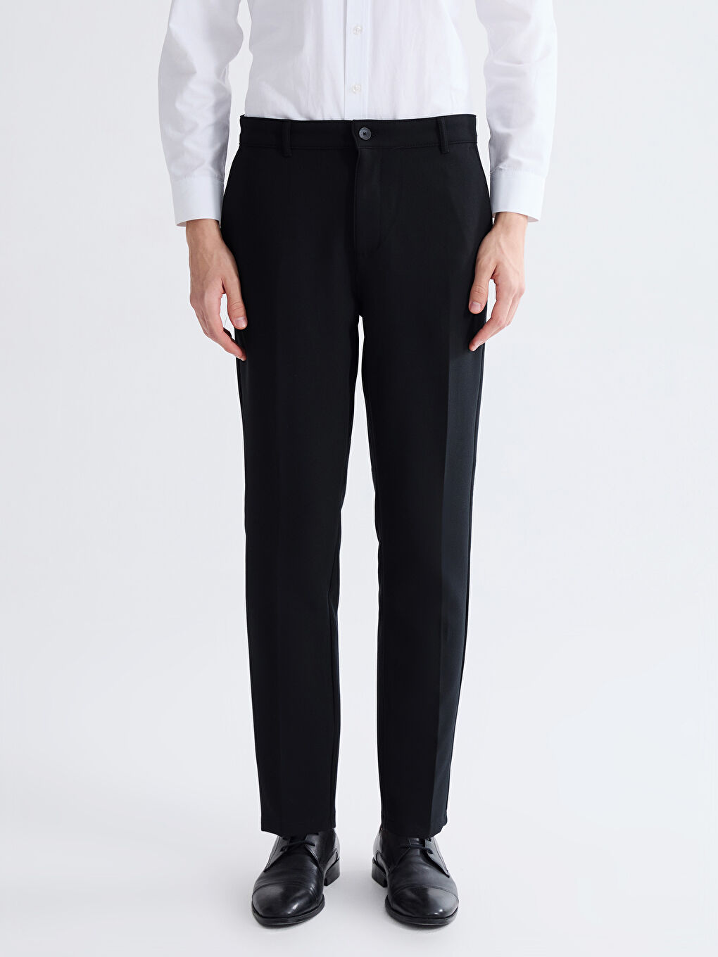 Siyah Slim Fit Erkek Pantolon-2