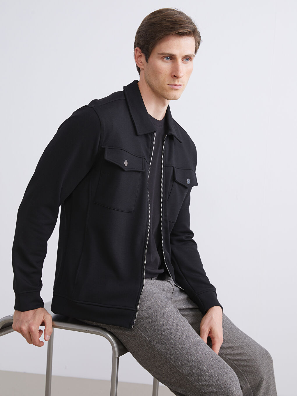 Standard Fit Collared Neck Men's Jacket