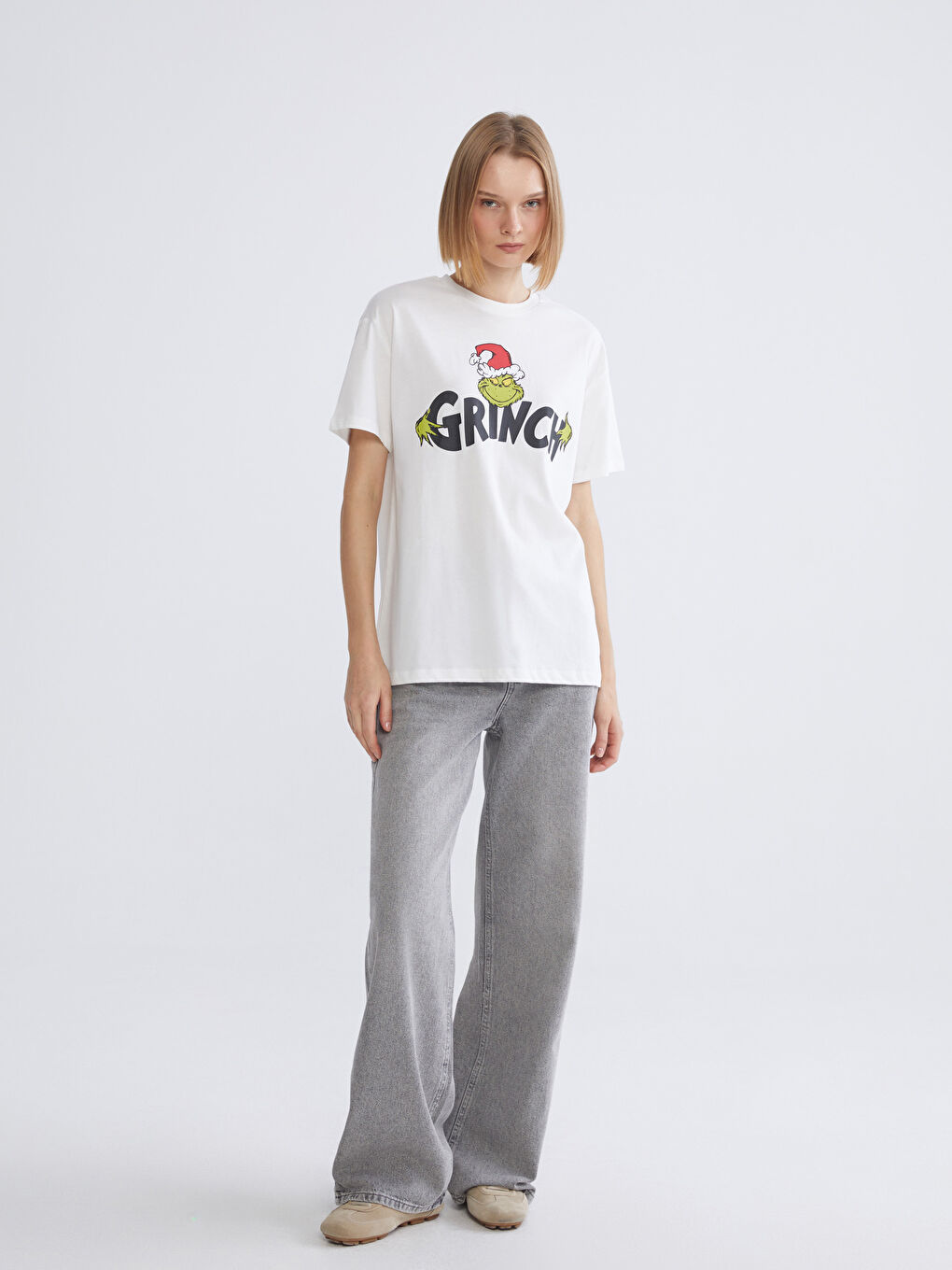 Woman ECRU T-Shirt-1