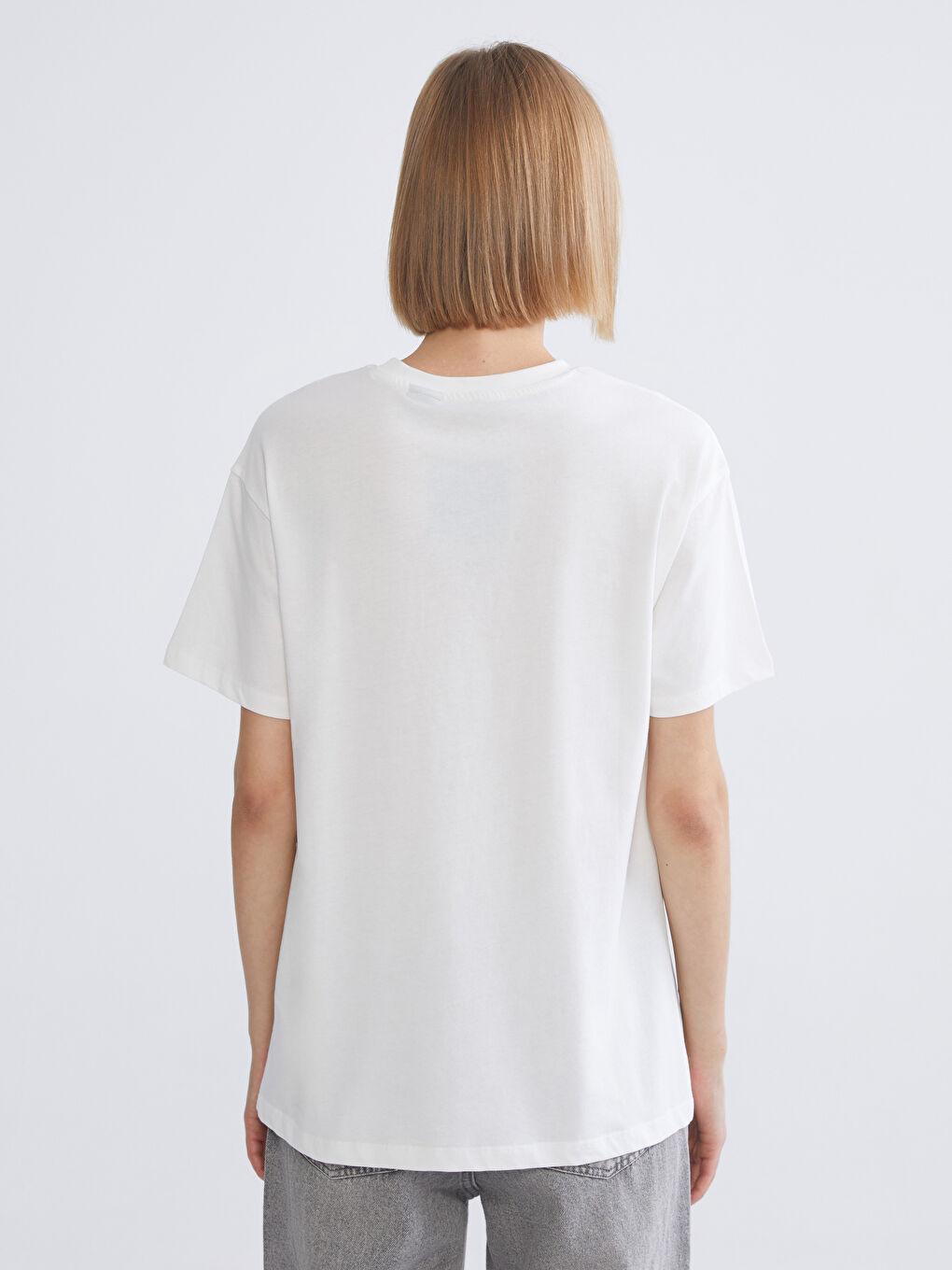 Woman ECRU T-Shirt-3