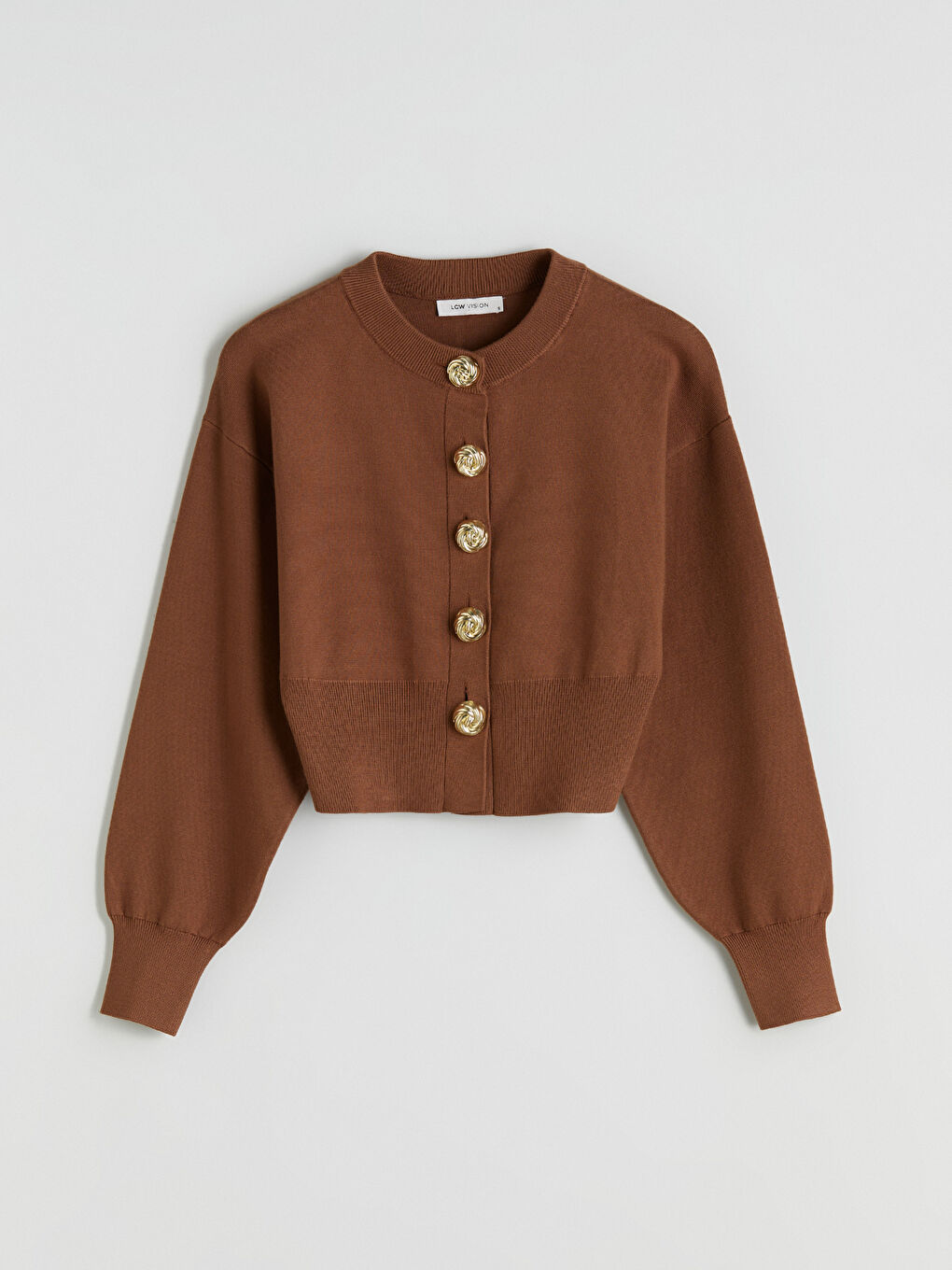 Crew Neck Women's Knitwear Cardigan-4