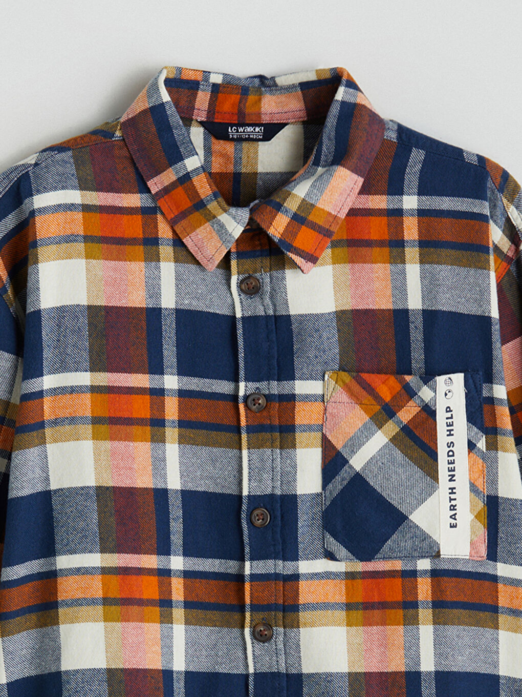 Plaid Long Sleeve Boys' Shirt-1