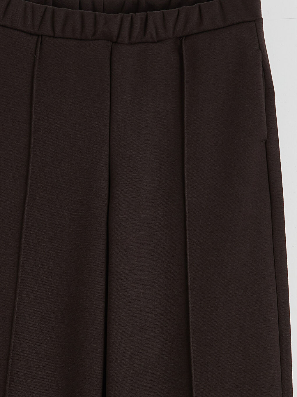 Elastic Waist Wide Leg Women's Trousers-5