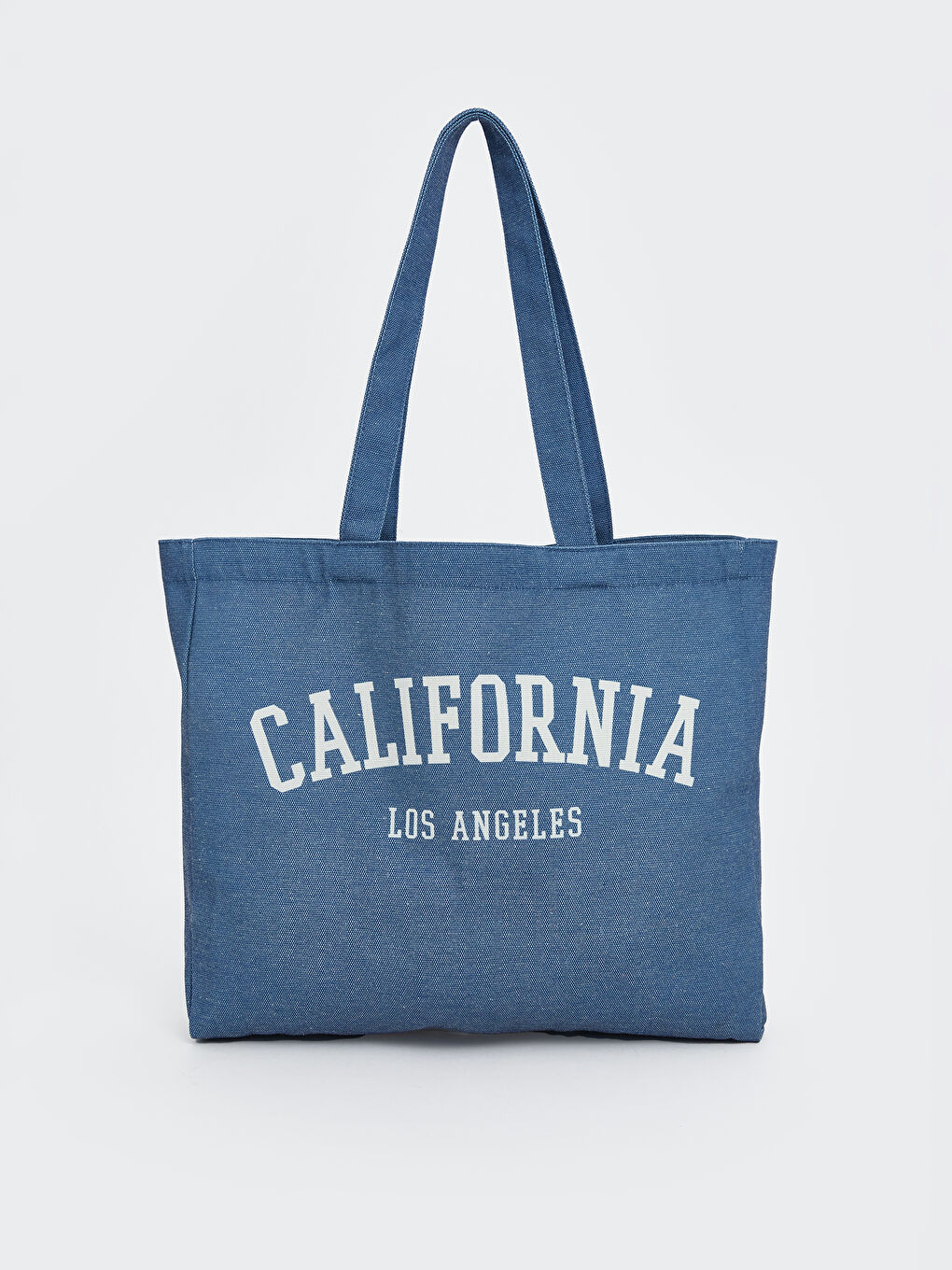 Mavi Baskılı Kadın Omuz Çantası