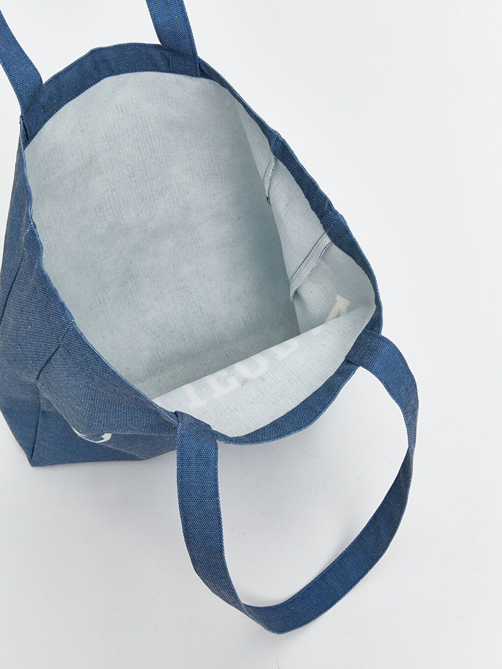 Mavi Baskılı Kadın Omuz Çantası-3