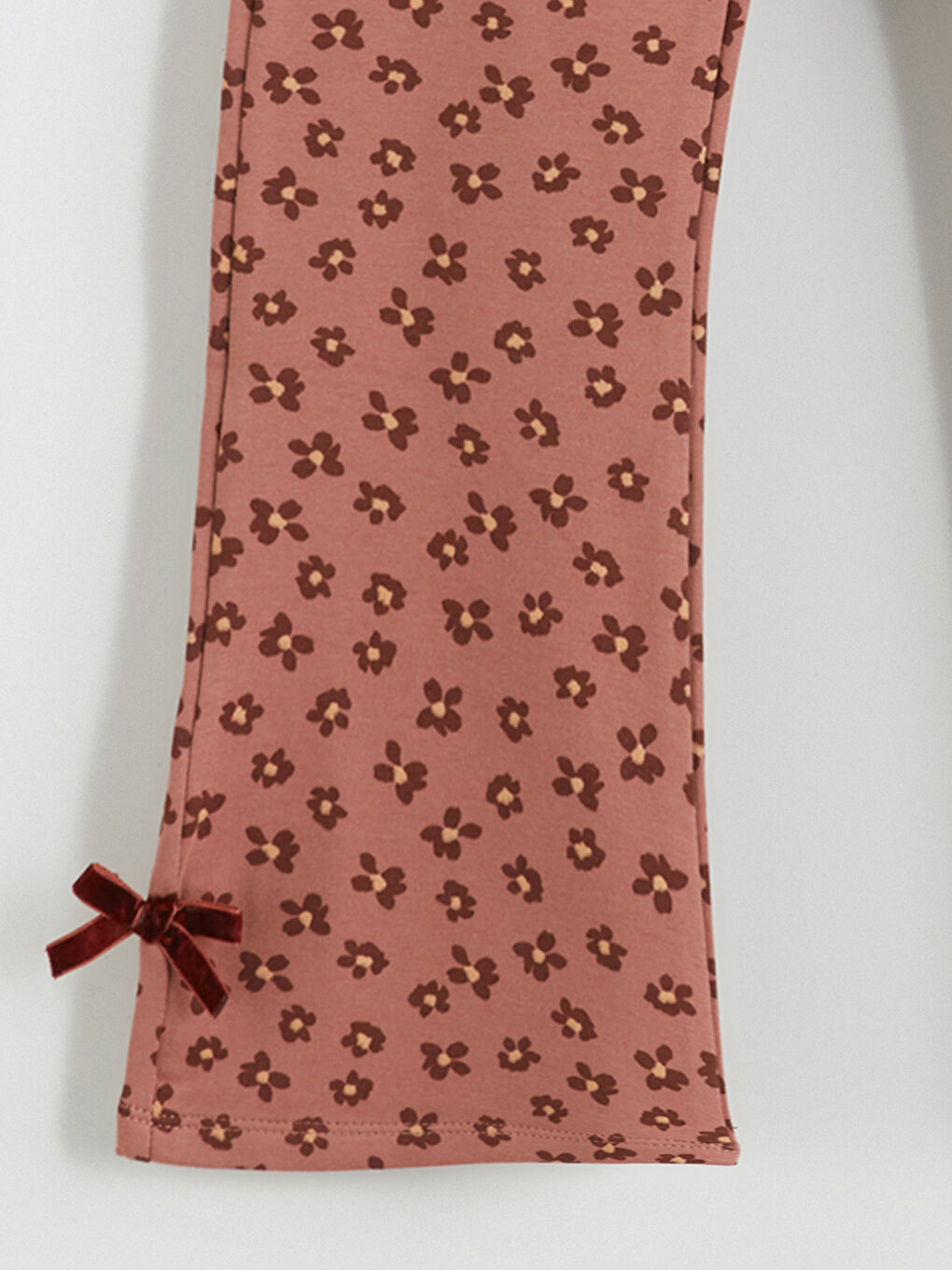 Kahverengi Baskılı Kız Çocuk Tayt 2'li-2