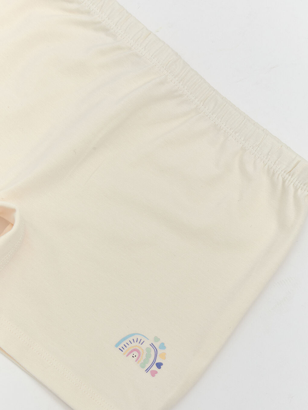 Ekru Baskılı Kız Çocuk Boxer-2