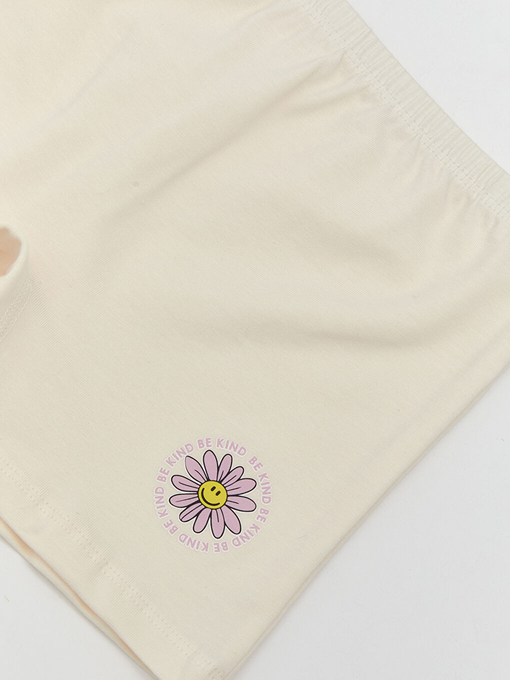 Ekru Baskılı Kız Çocuk Boxer-2