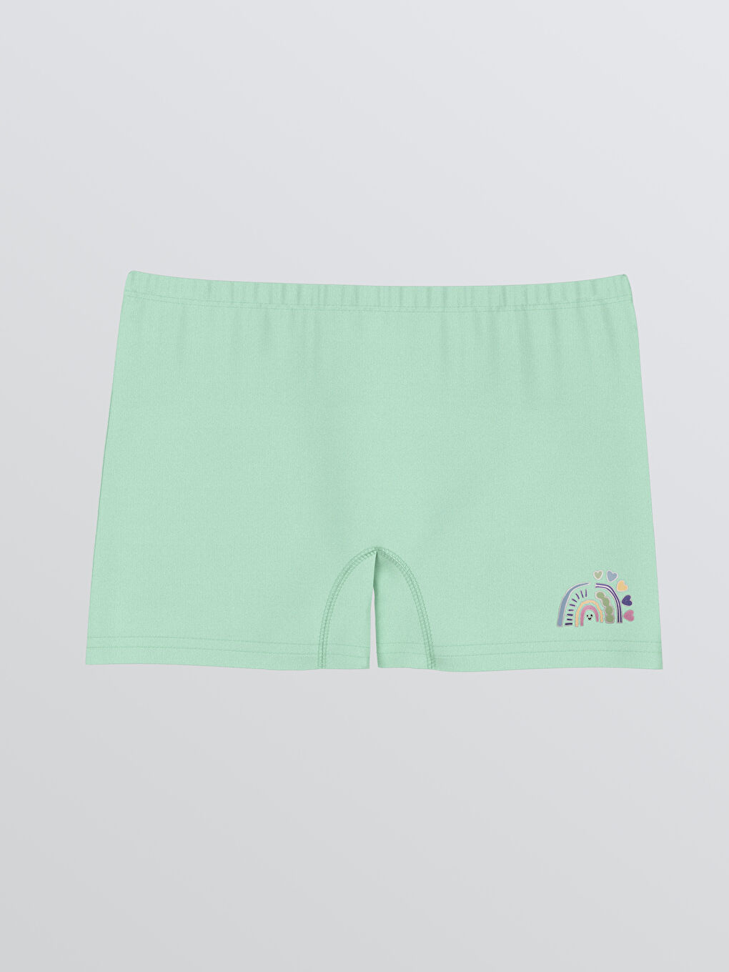 Yeşil Baskılı Kız Çocuk Boxer