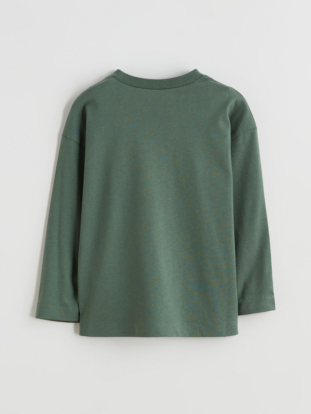 Haki Bisiklet Yaka Baskılı Erkek Çocuk Tişört-2