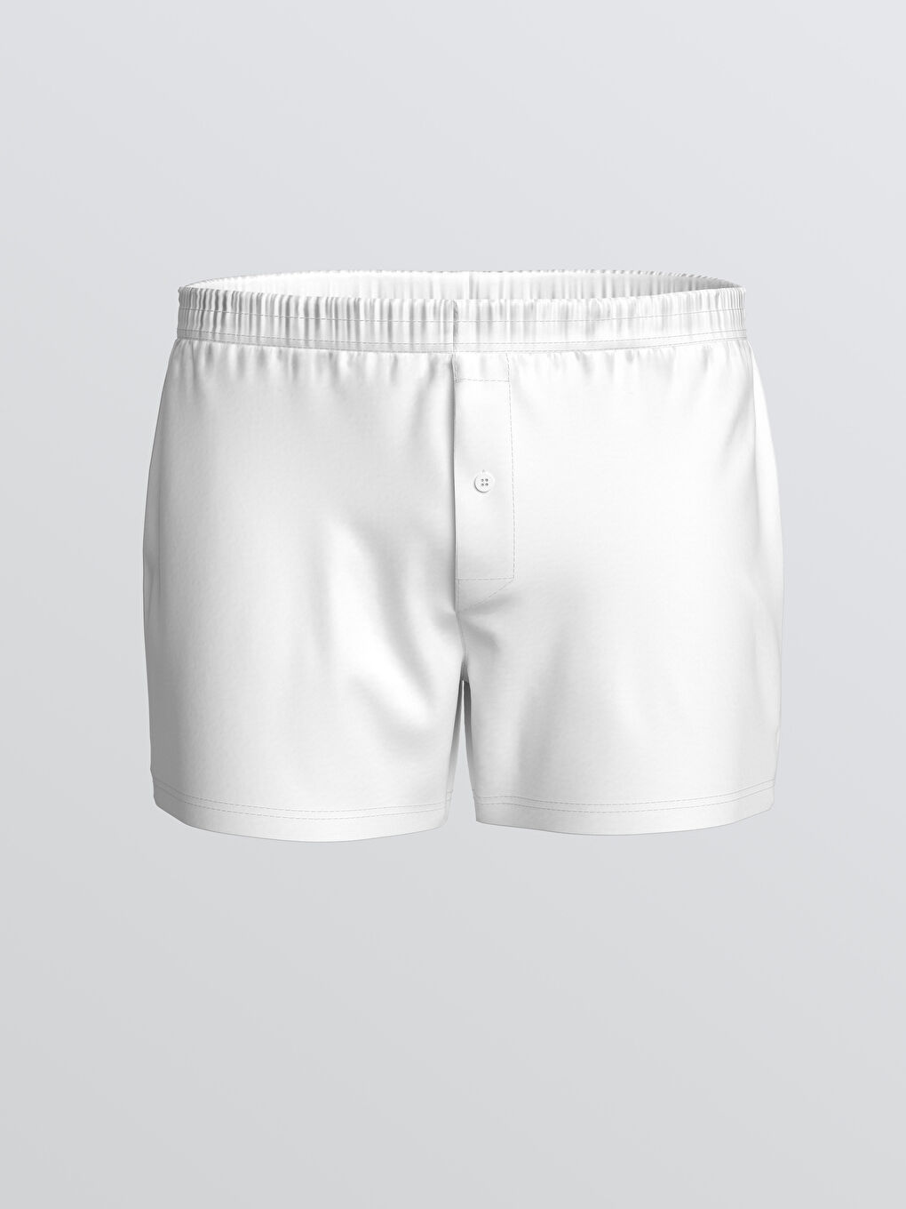 Beyaz Standart Kalıp Pamuklu Esnek Erkek Boxer 3'lü-1