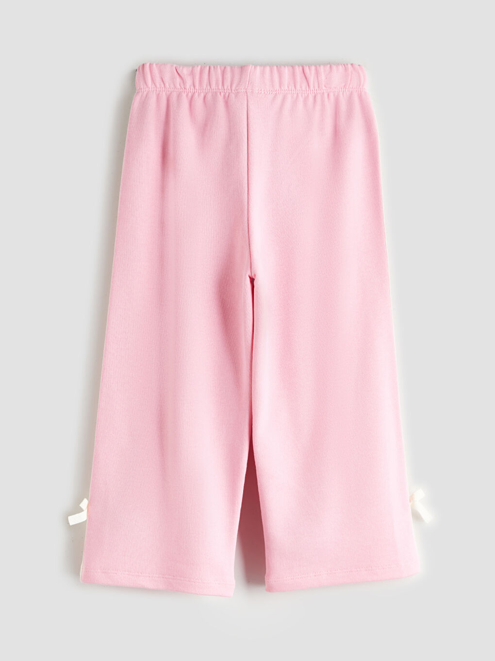 Pembe Beli Lastikli Kız Çocuk Eşofman Alt-1