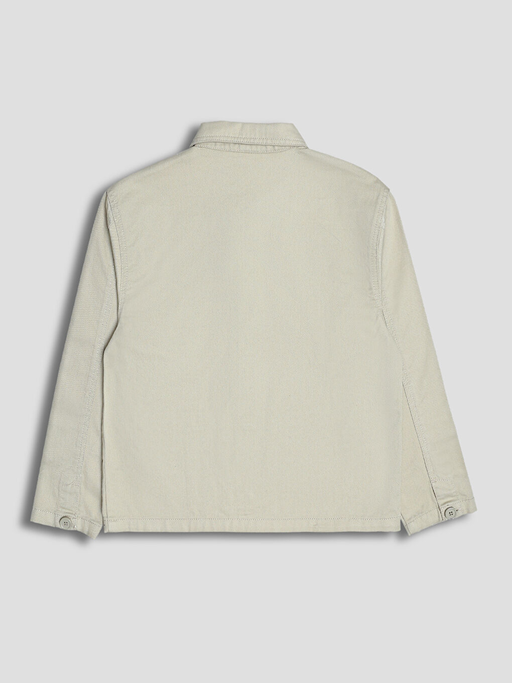 Basic Long Sleeve Girls' Shirt Jacket-3