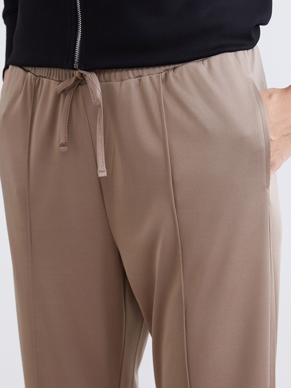 Woman BROWN Sweatpants-2