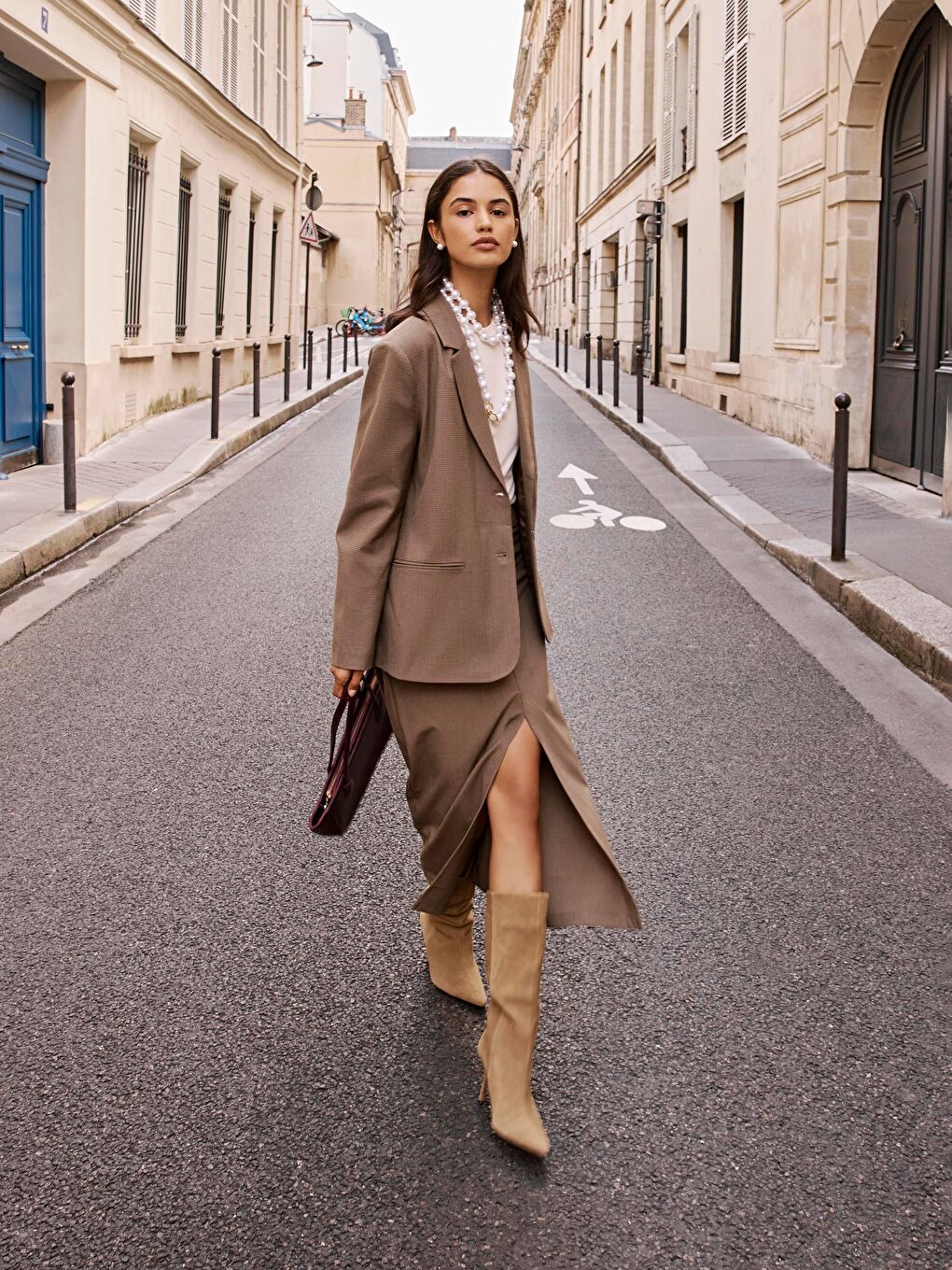 Plaid Women's Blazer Jacket