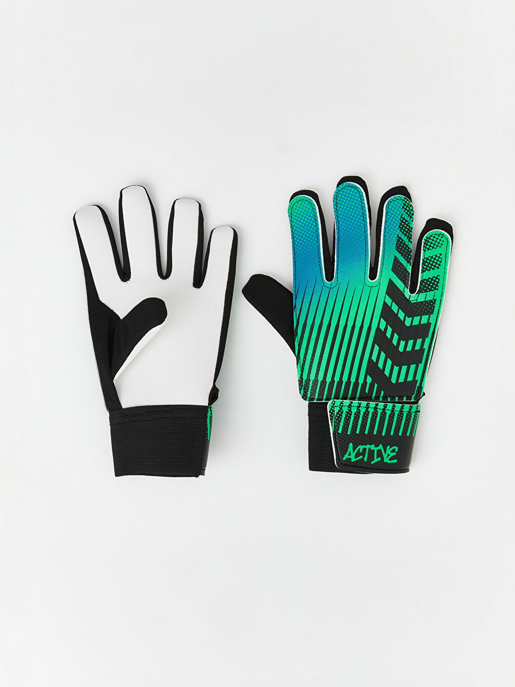 Turkuaz Cırt Cırtlı Erkek Çocuk Kaleci Eldiveni	