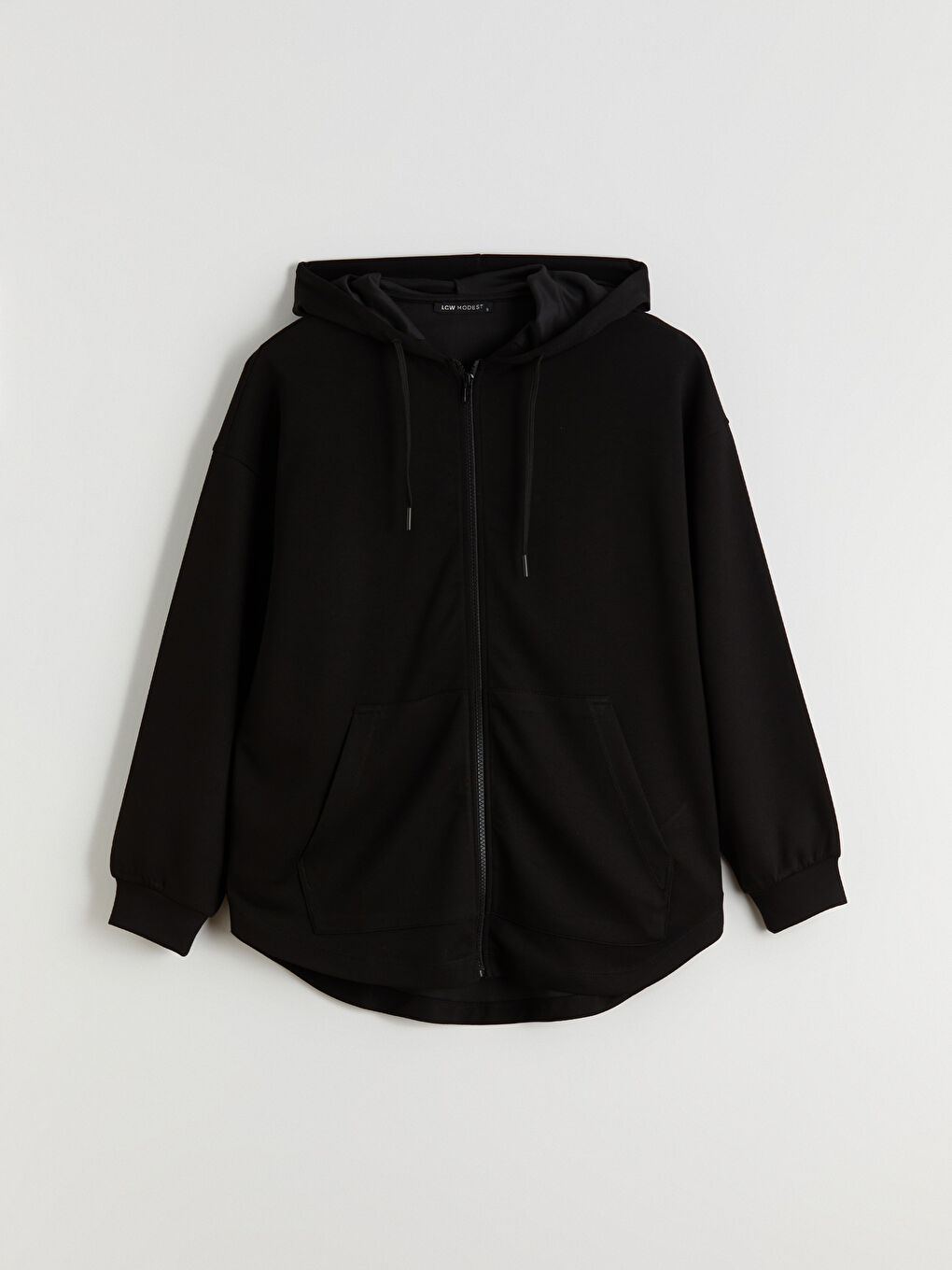 Sweat zippé surdimensionné à col cheminée pour Femmes-4