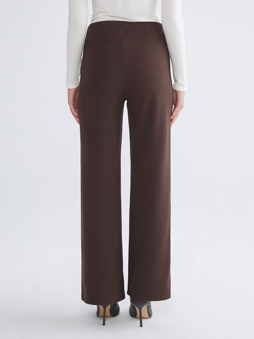 Elasticated Waist Wide Leg Women's Sweatpants-3