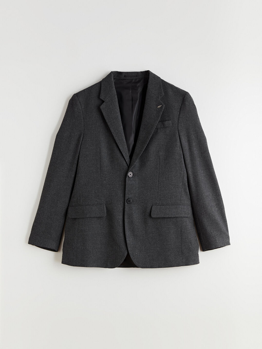 Antrasit Standart Kalıp Erkek Blazer Ceket-4