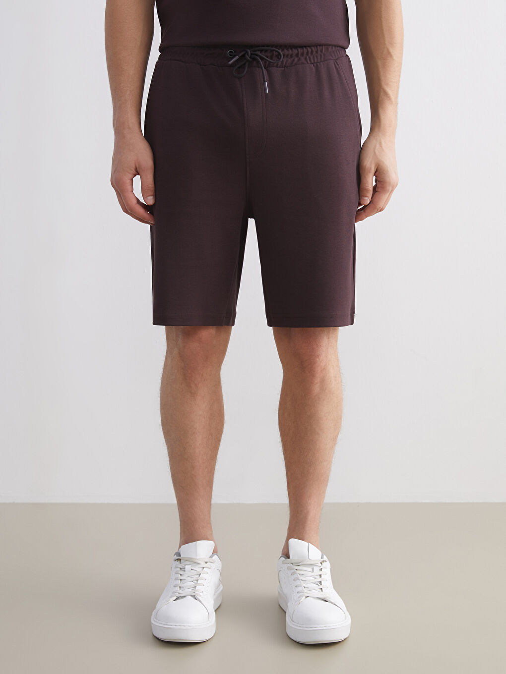 Mürdüm Standart Kalıp Erkek Şort-2