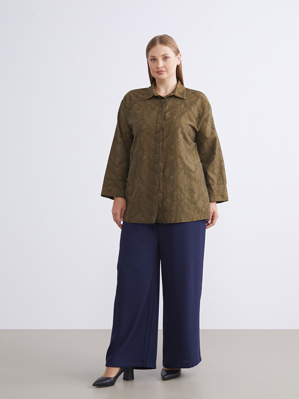 Patterned Women's Shirt Tunic-6