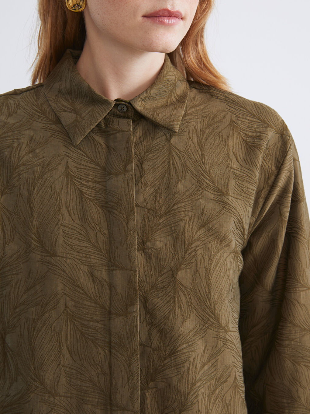 Patterned Women's Shirt Tunic-3