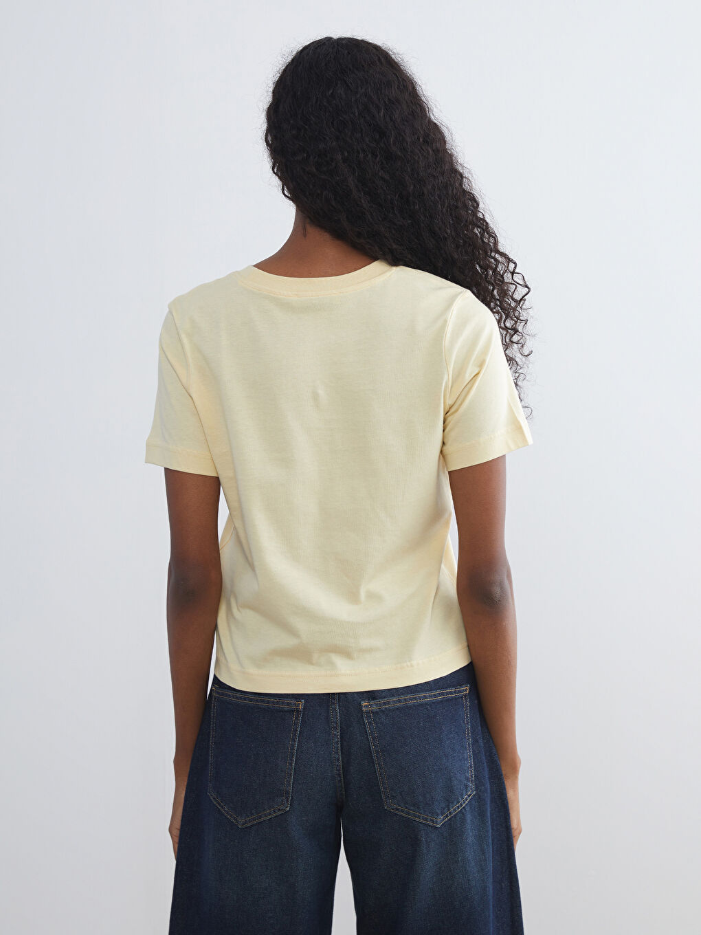 LCW Vision Crew Neck Women's T-Shirt -W5JB62Z8-FUN