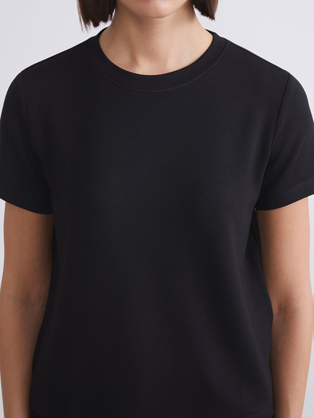 LCW Vision Crew Neck Women's T-Shirt -W5JB63Z8-CVL