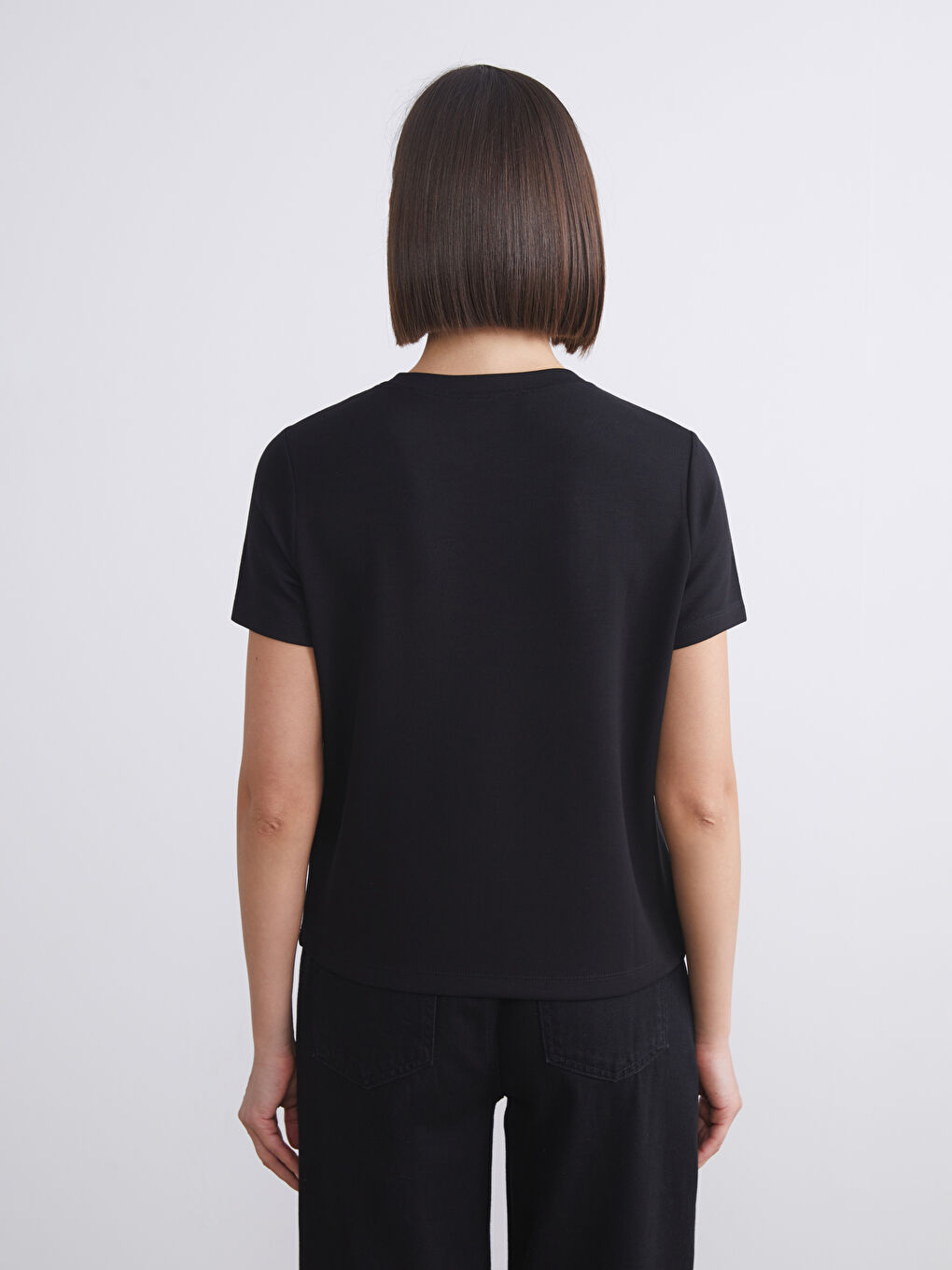 LCW Vision Crew Neck Women's T-Shirt -W5JB63Z8-CVL