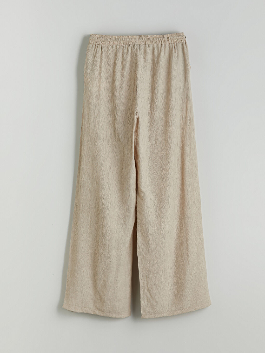 LCW Modest Elasticated Waist Textured Women's Trousers -W5JB65Z8-E7V