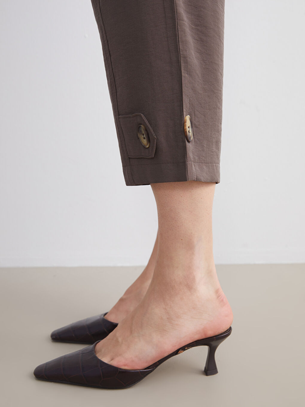 Elasticated Waist Modal Blend Women's Trousers-5