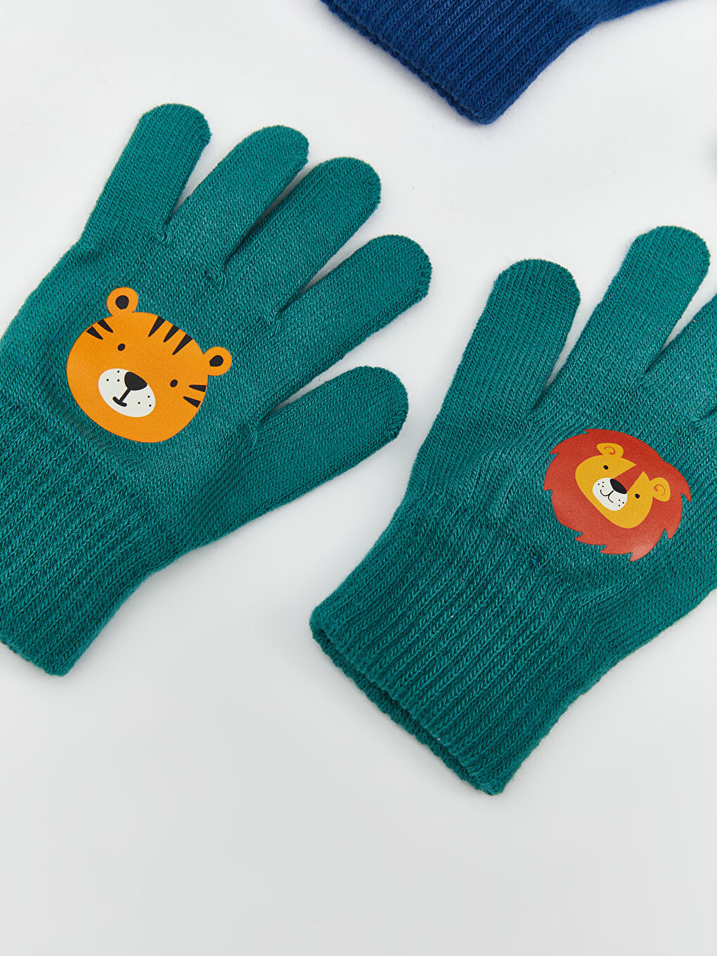 Dinosaurier Bedruckte Jungen Strickhandschuhe-1