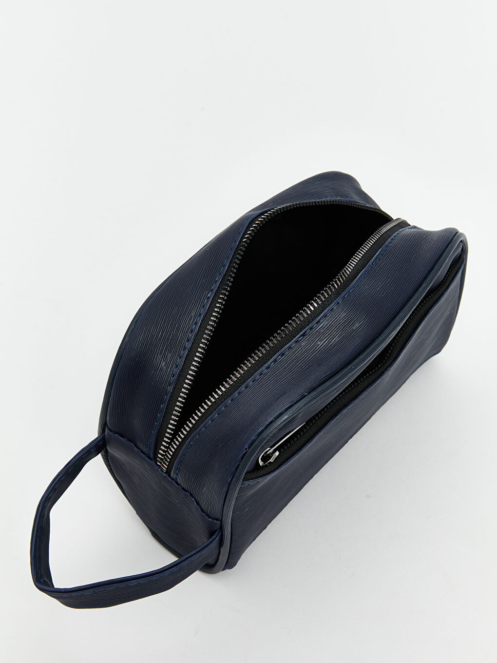 Lacivert Deri Görünümlü Erkek El Çantası-2