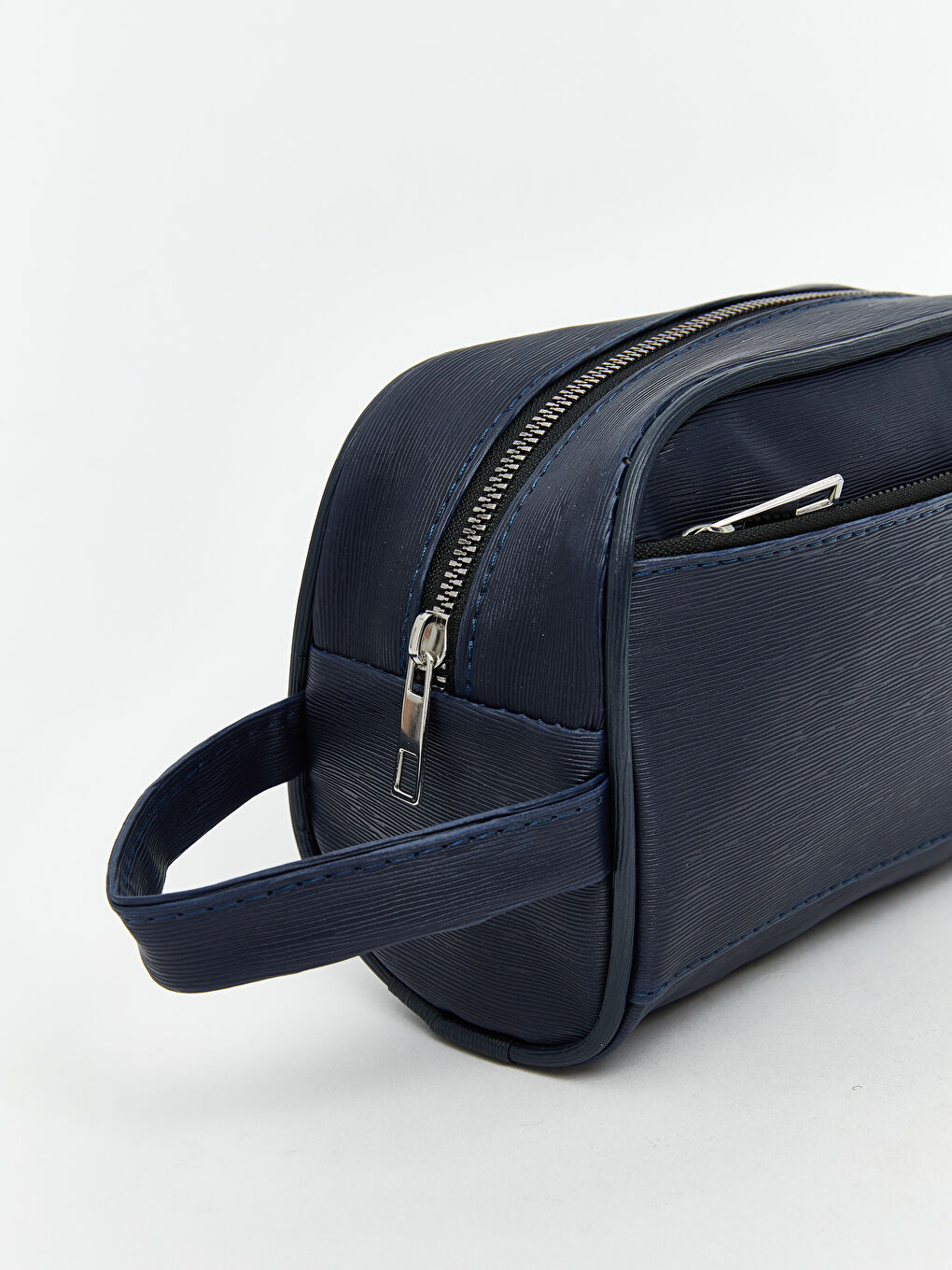 Lacivert Deri Görünümlü Erkek El Çantası-3
