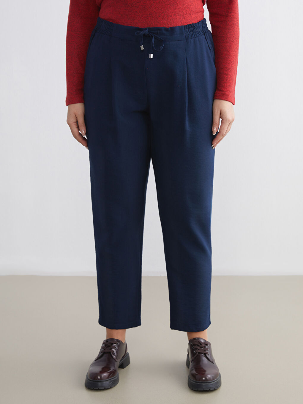 Woman NAVY Trousers-5