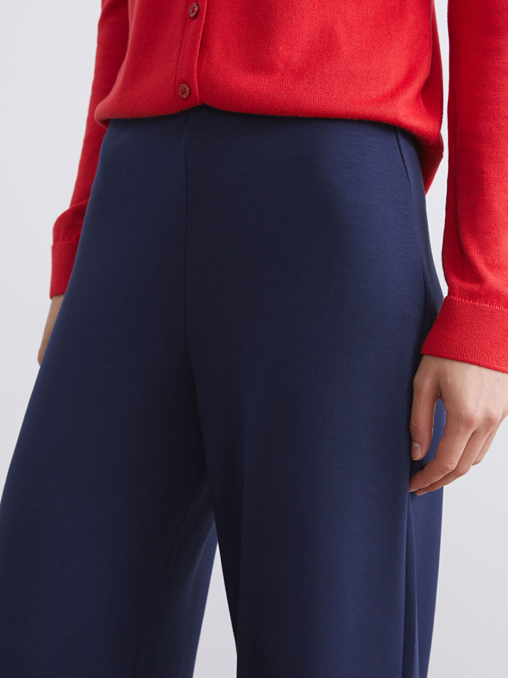 LCW Vision Elasticated Waist Wide Leg Women's Sweatpants -W5JC28Z8-R4J