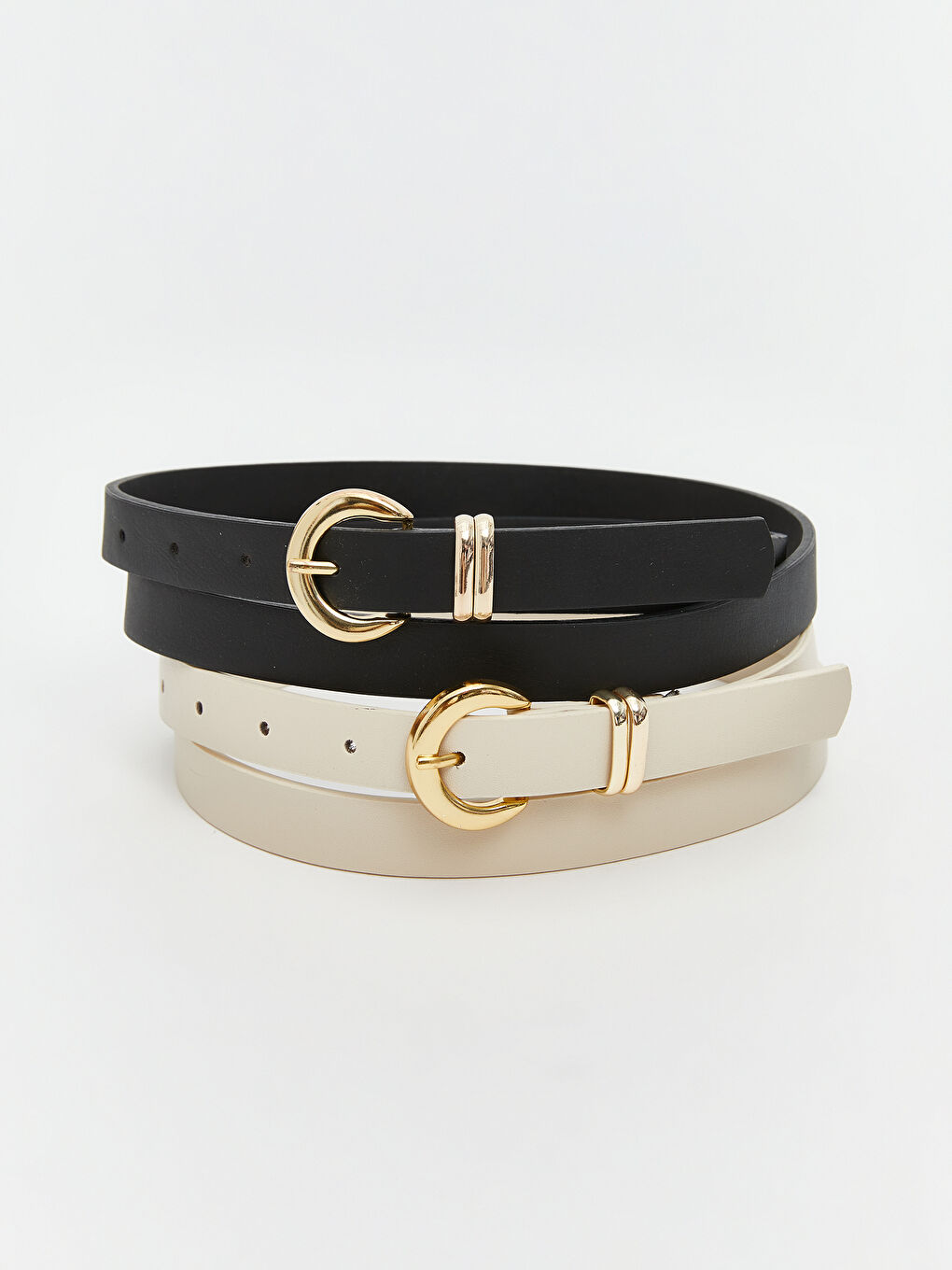 LCW ACCESSORIES Faux Leather Women's Belt 2 Pack -W5JC33Z8-EEW