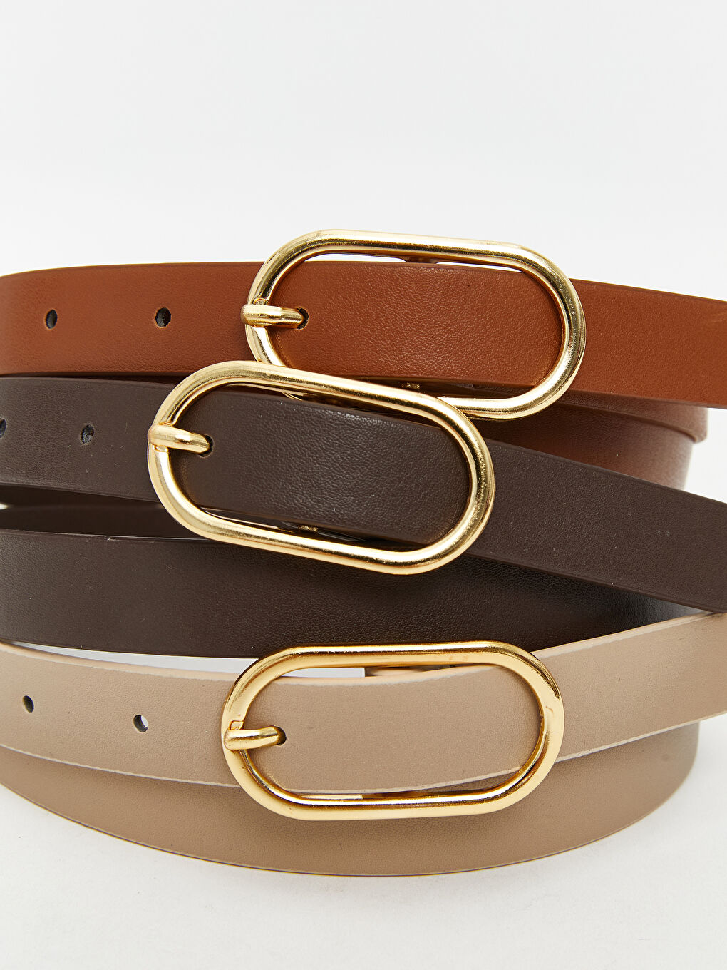 LCW ACCESSORIES Faux Leather Women's Belt 3-pack -W5JC35Z8-E5N